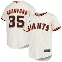 Maillot Nike Brandon Crawford Crème Joueur Alternatif des Giants de San Francisco pour Jeunes