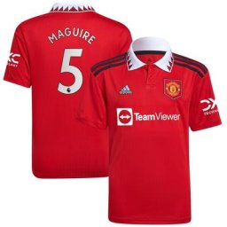 Maillot Domicile Manchester United 2022-23 - Enfant avec flocage Maguire 5