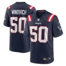 Maillot de match domicile Nike des New England Patriots - Bleu marine - Chase Winovich - Jeunesse
