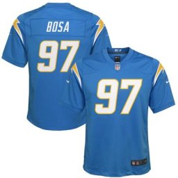 Maillot de jeu des Chargers de Los Angeles Nike Joey Bosa Powder Blue pour jeune