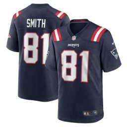 Maillot de match domicile Nike New England Patriots - Marine - Jonnu Smith - Jeune