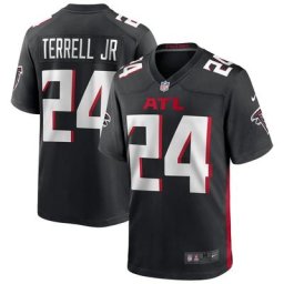 Maillot de match domicile Nike des Falcons d'Atlanta - Noir - A.J.Terrell - Jeunesse