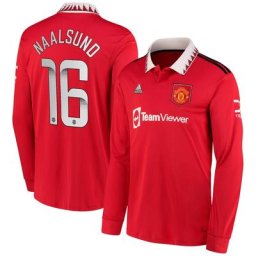 Maillot Domicile Manchester United 2022-23 - Enfant - Manches longues avec flocage Naalsund 16