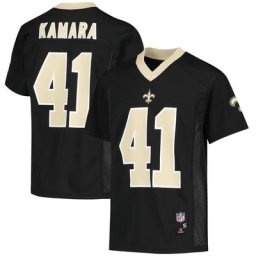 Jeune Alvin Kamara Noir New Orleans Saints Replica Player Jersey