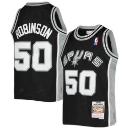 Jeunesse Mitchell & Ness David Robinson Noir San Antonio Spurs 1998-99 Hardwood Classics Swingman Throwback Jersey