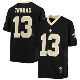 Maillot de joueur réplique des New Orleans Saints Michael Thomas noir pour jeune