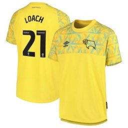 Derby County Away Goalkeeper Shirt 2022-23 - Kids with Loach 21 printing