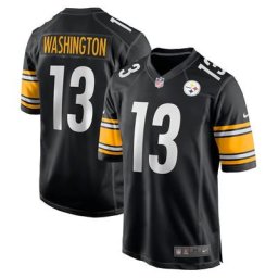 Maillot de match domicile Nike des Steelers de Pittsburgh - Noir - James Washington - Jeunesse