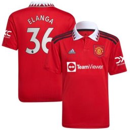 Maillot Domicile Manchester United 2022-23 - Enfant avec flocage Elanga 36