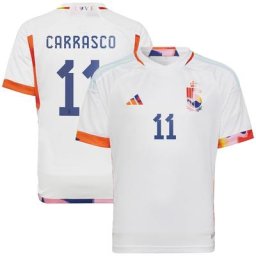 Maillot Extérieur Belgique 2022 - Enfants avec flocage Carrasco 11