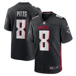 Maillot de match domicile Nike des Falcons d'Atlanta - Noir - Kyle Pitts - Jeune
