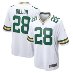 Maillot de route Nike Game de Green Bay Packers - Blanc - AJ Dillon - Jeunesse