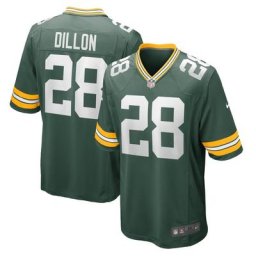 Maillot Nike Home Game de Green Bay Packers - Vert - AJ Dillon - Jeunesse