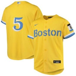 Maillot Nike Enrique Hernandez Or Boston Red Sox City Connect Replica Player pour Jeunes