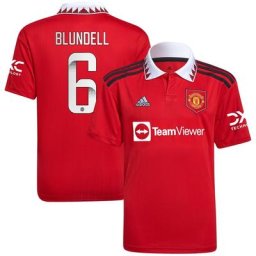 Maillot Domicile Manchester United WSL 2022-23 - Enfant avec flocage Blundell 6
