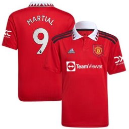 Maillot Domicile Manchester United 2022-23 - Enfant avec flocage Martial 9