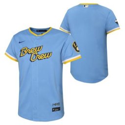 Maillot Nike officiel réplique City Connect des Milwaukee Brewers - Jeune