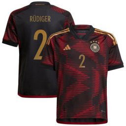 Maillot extérieur Allemagne - Enfants avec flocage Rüdiger 2