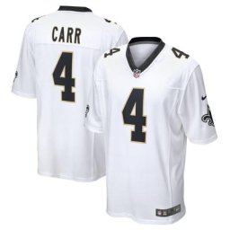 New Orleans Saints Nike Game Road Jersey - Blanc - Derek Carr - Jeunes
