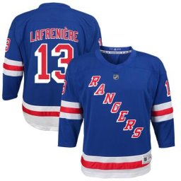 Maillot Alexis Lafrenière Bleu New York Rangers Home Replica Player pour Jeunes