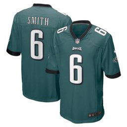 Maillot de jeu des Eagles de Philadelphie Nike DeVonta Smith vert minuit pour jeune