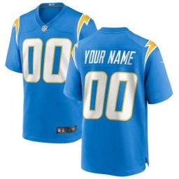 Maillot Nike de jeu Couleur de l'équipe Los Angeles Chargers - Poudre Bleu - Personnalisé - Jeunes
