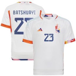 Maillot Extérieur Belgique 2022 - Enfants avec flocage Batshuayi 23