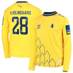 Everton WSL Third Shirt 2022-23 - Long Sleeve - Kids with K.Holmgaard 28 printing