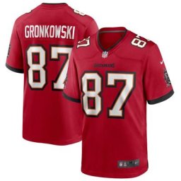 Maillot Nike de jeu Couleur de l'équipe Tampa Bay Buccaneers - Gym rouge - Rob Gronkowski - Jeunes