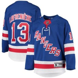 Jeune Alexis Lafrenière Blue New York Rangers Home Premier Player Jersey