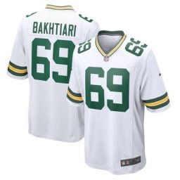 Maillot de route Green Bay Packers Nike Game - Blanc - David Bakhtiari - Jeunesse
