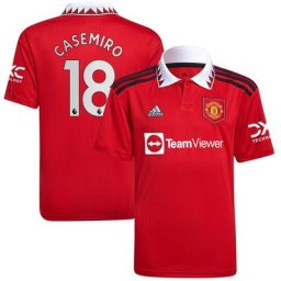 Maillot Domicile Manchester United 2022-23 - Enfant avec flocage Casemiro 18