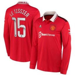Maillot Domicile Manchester United 2022-23 - Enfant - Manches longues avec flocage Le Tissier 15