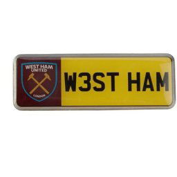Insigne de plaque d'immatriculation West Ham United