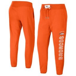 Pantalon de jogging WEAR by Erin Andrews pour femme orange Denver Broncos French Terry