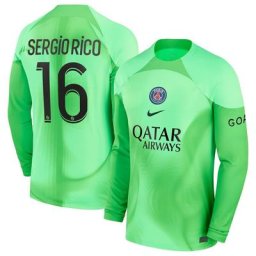 Maillot PSG Gardien Domicile Stadium 22/23 - Manches Longues avec flocage Sergio Rico 16