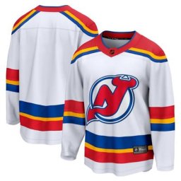 Maillot blanc New Jersey Devils 2.0 Breakaway pour homme de marque Fanatics blanc