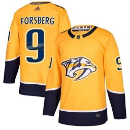 Maillot de joueur authentique adidas Filip Forsberg Gold Nashville Predators pour homme