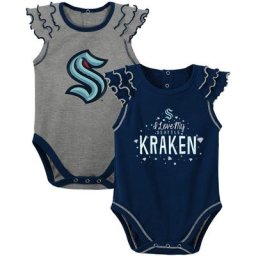 Ensemble de body deux pièces bleu marine Seattle Kraken Shining All-Star pour nouveau-né