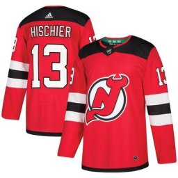 Maillot de joueur authentique des Devils du New Jersey adidas Nico Hischier rouge pour homme