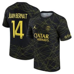 Maillot PSG Jordan Fourth Stadium 22/23 avec flocage Juan Bernat 14