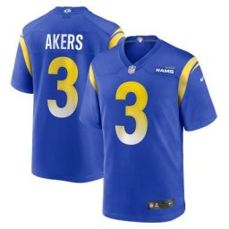 Maillot Nike de jeu Couleur de l'équipe Los Angeles Rams - Hyper Bleu Royal - Cam Akers - Hommes