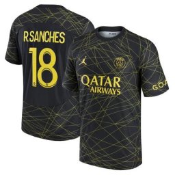 Maillot PSG Jordan Fourth Match Dri-FIT ADV 22/23 avec flocage R.Sanches 18