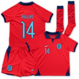 England Away Stadium Kit 2022-23 - Little Kids with Phillips 14 printing