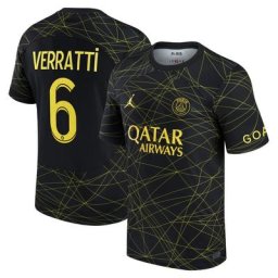 Maillot PSG Jordan Fourth Stadium 22/23 avec flocage Verratti 6