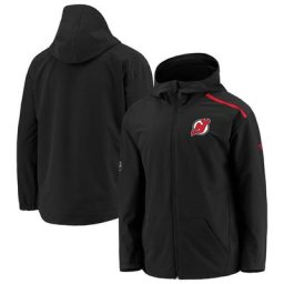 Chandail à capuchon à glissière pleine longueur New Jersey Devils Rinkside Fanatics Branded pour femme, noir