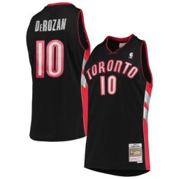 Homme Mitchell & Ness DeMar DeRozan Noir Toronto Raptors 2001/02 Hardwood Classics Swingman Maillot