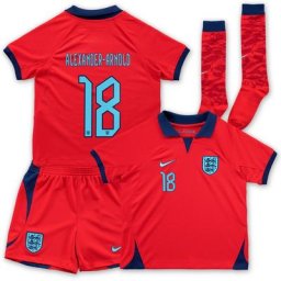 England Away Stadium Kit 2022-23 - Little Kids with Alexander-Arnold 18 printing