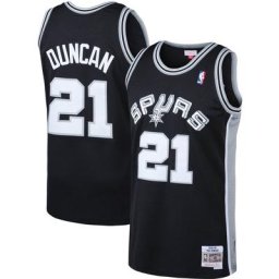 Maillot Homme Mitchell & Ness Tim Duncan Noir San Antonio Spurs Big & Tall Hardwood Classics
