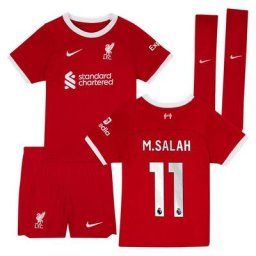 Kit Liverpool Domicile Nike Stadium - 23/24 - Jeune Enfant avec flocage M.Salah 11